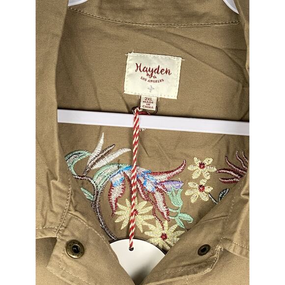 Hayden Los Angeles Embroidered Utility Jacket Size 2XL NWT - Picture 4 of 8